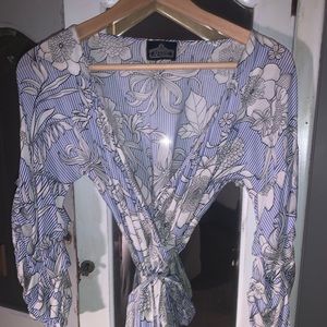 Vintage Angies pinstriped maxi dress